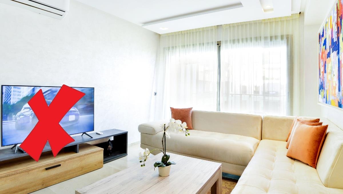 El error de decoración que casi todos cometen con el televisor en el living